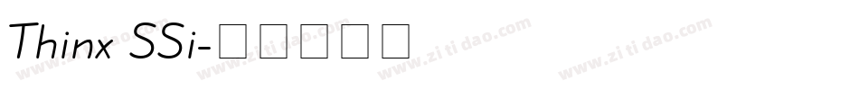 Thinx SSi字体转换